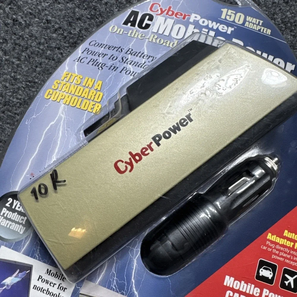 Cyber Power AC Mobile Power Cupholder Adapter‎ Mobile Surge Protection 140 Watt